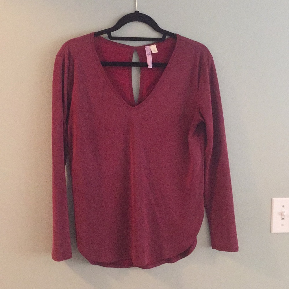 Burgundy top